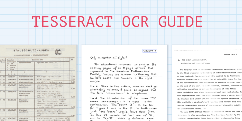 In-depth guide on setting up and using Tesseract for OCR.