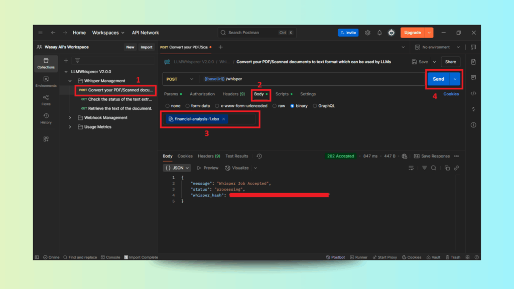 Extract data from Excel
