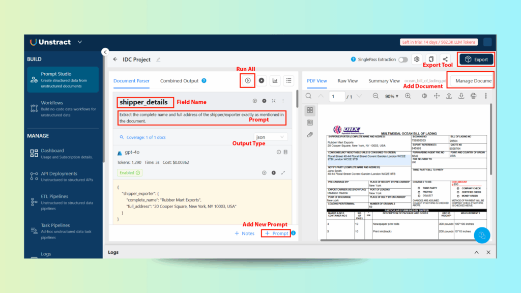 intelligent document data capture