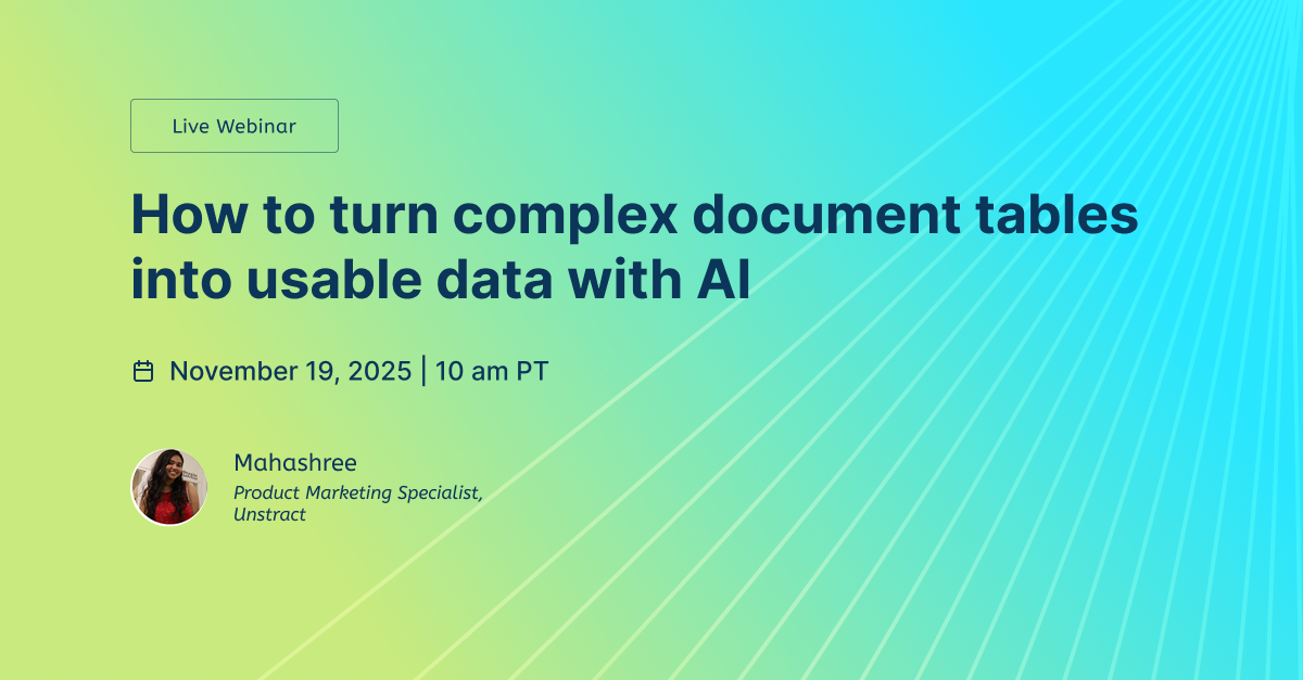 How to turn complex document tables into usable data with AI