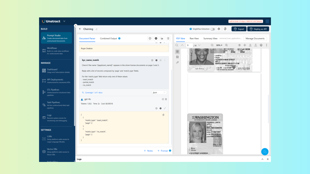 Build Document Workflows That Adapt with Unstract